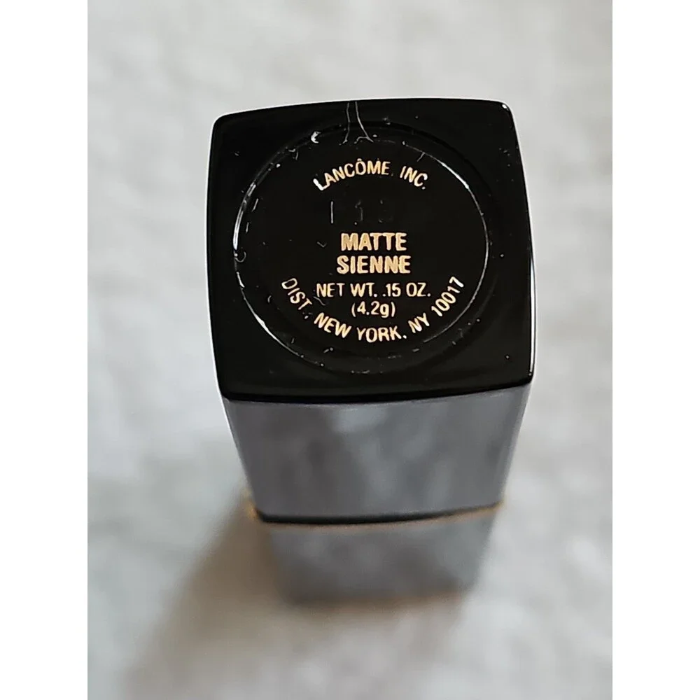 Lancome Matte Sienne Vintage Lipstick New Unused Black Gold Tube